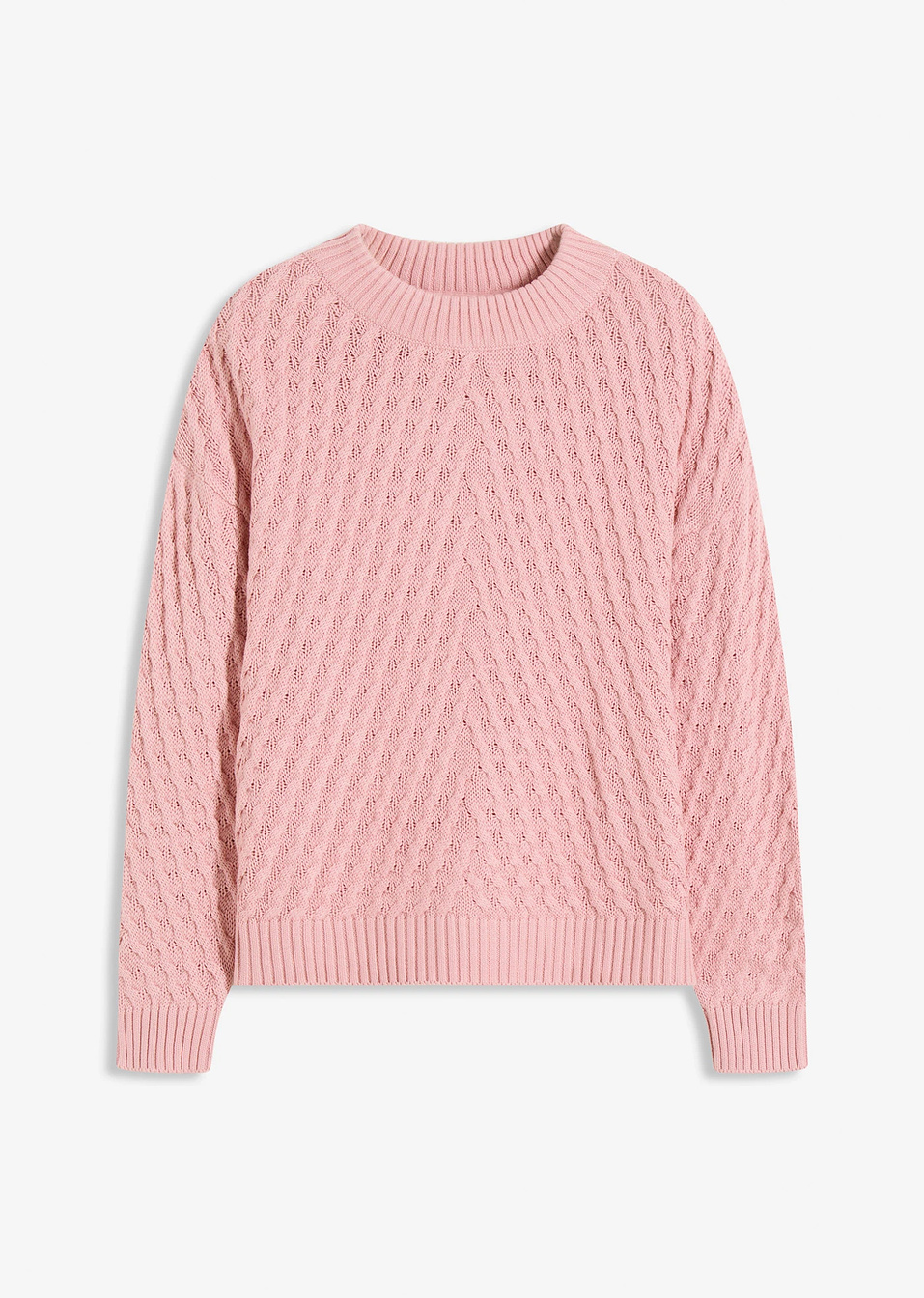 Πουλόβερ-Ροζ φιμέ-bonprix