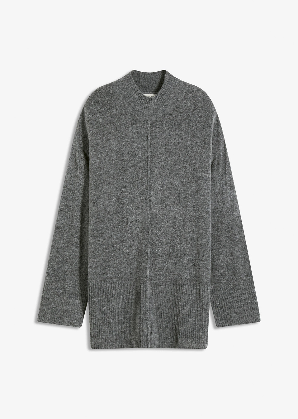 Πουλόβερ oversized-Ανθρακί μελανζέ-bonprix