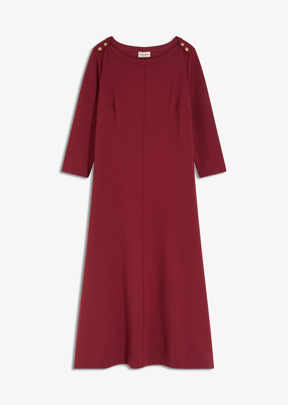 Άνετο φόρεμα punto di Roma-Κόκκινο-bonprix