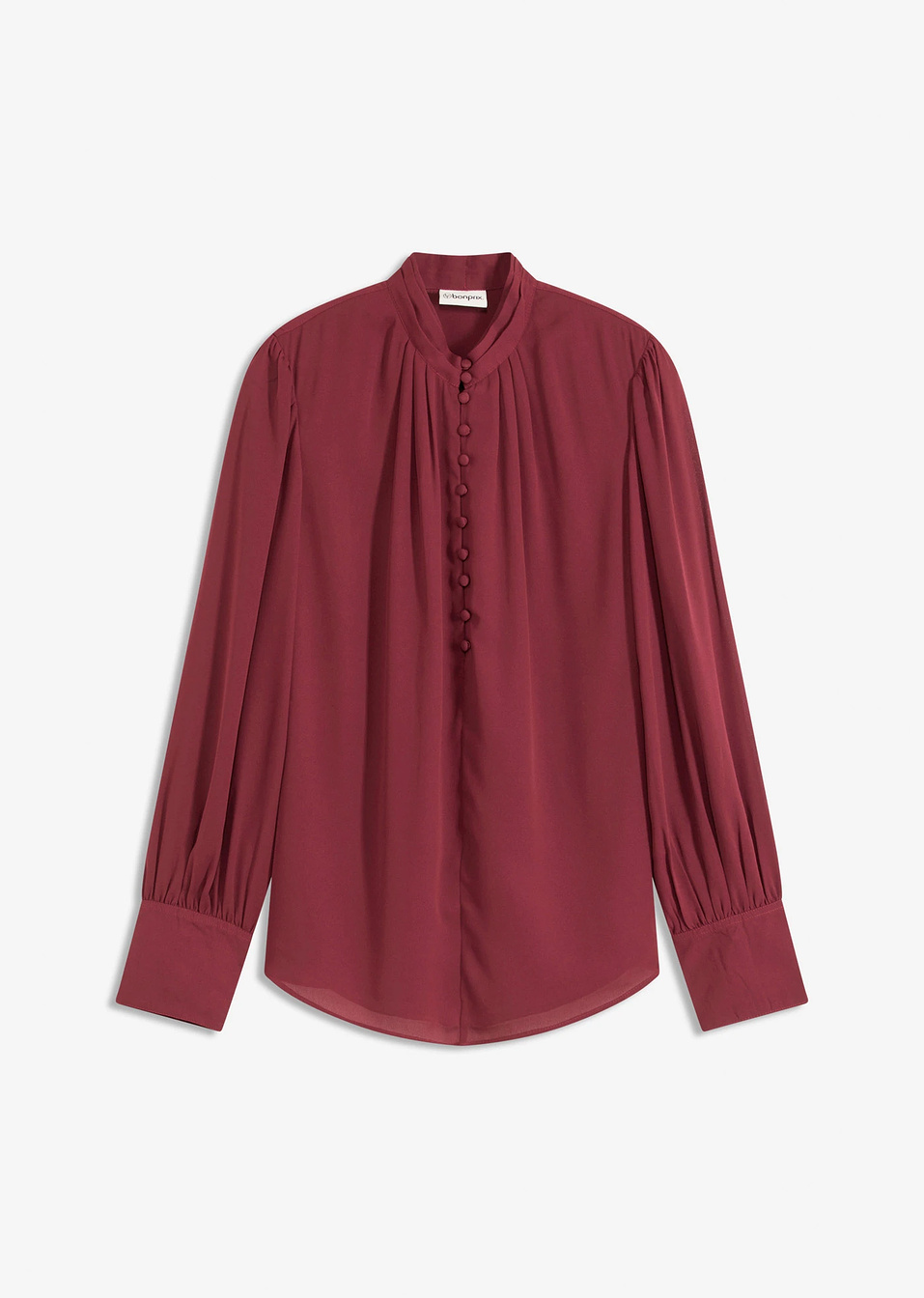 Μπλούζα από σιφόν-Κόκκινο σκούρο-bonprix