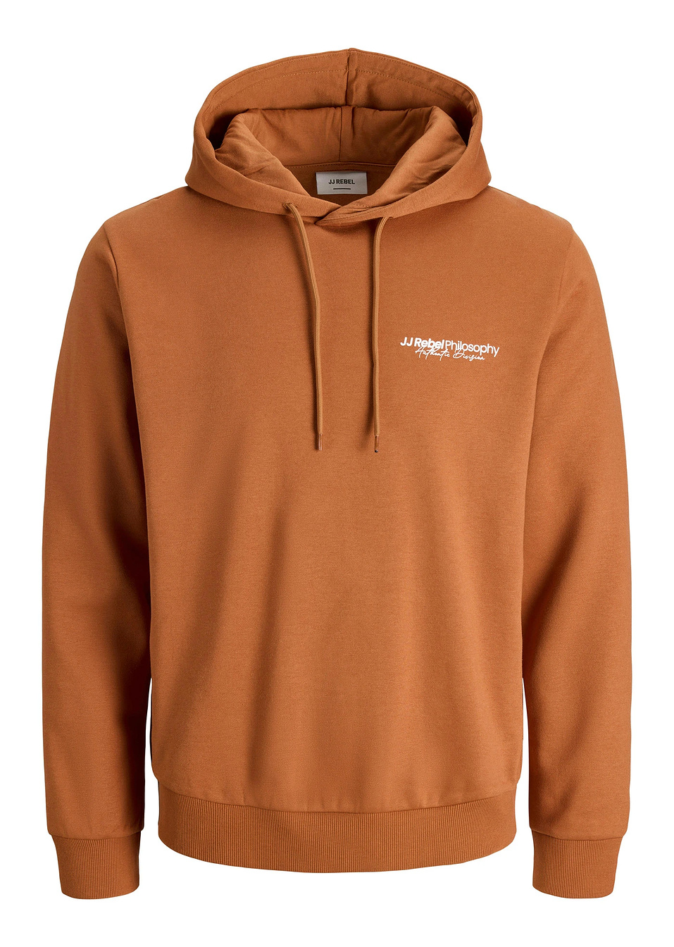 Φούτερ με κουκούλα JJ REBEL-Πορτοκαλί με στάμπα-J&J Rebel