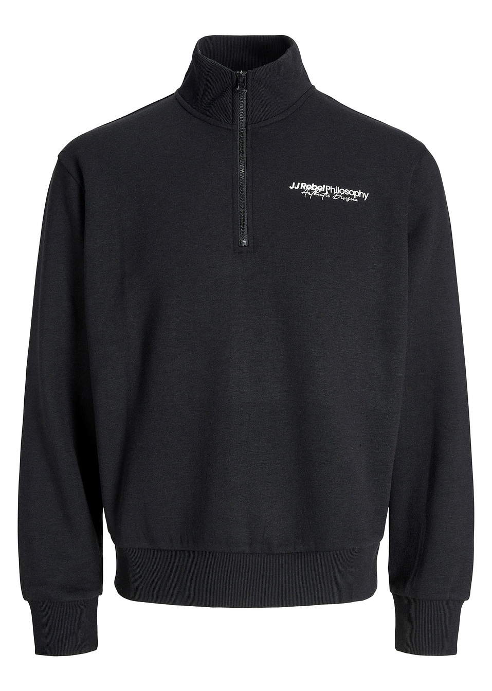 Φούτερ με φερμουάρ JJ REBEL-Μαύρο-J&J Rebel