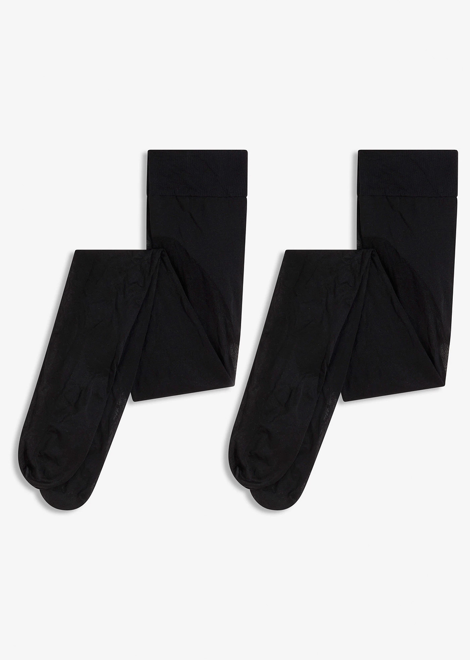 Ημιδιαφανές καλσόν, 30 den (συσκευασία των 2)-Μαύρο-bonprix