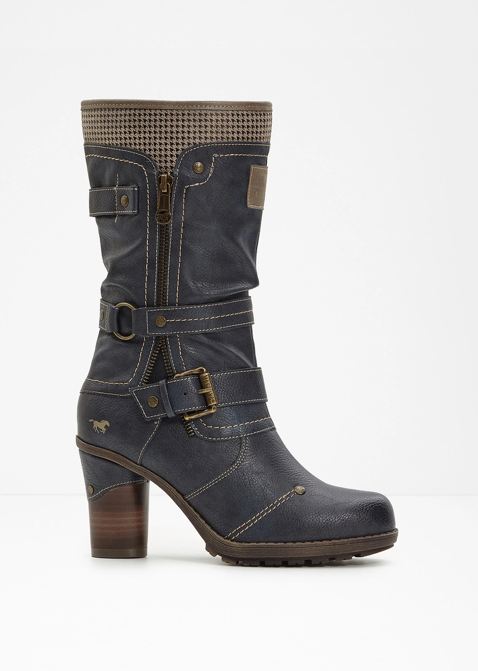 Μπότες Mustang-Μπλε σκούρο-Mustang