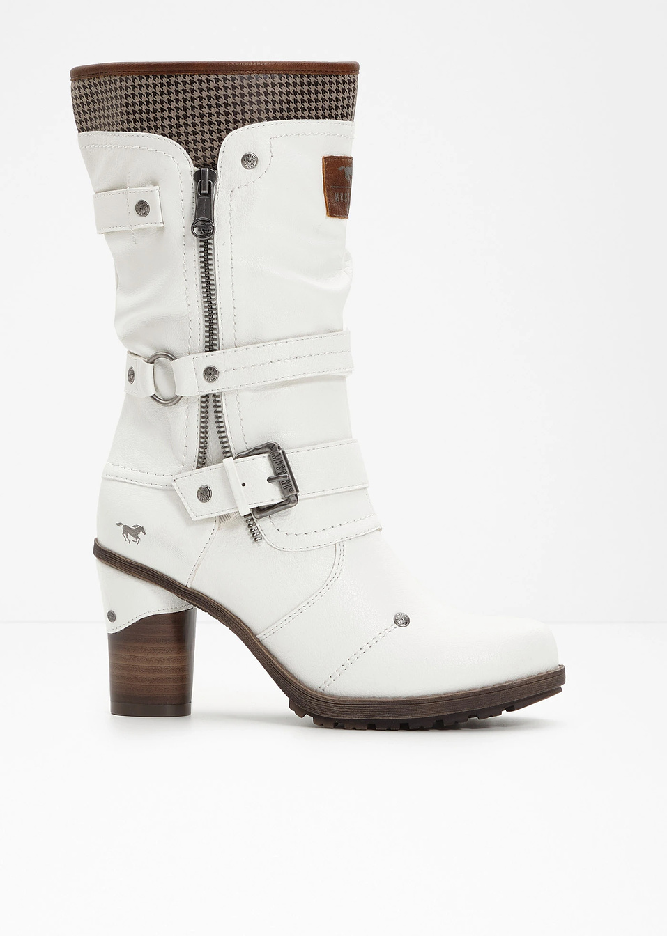 Μπότες Mustang-Λευκό-Mustang