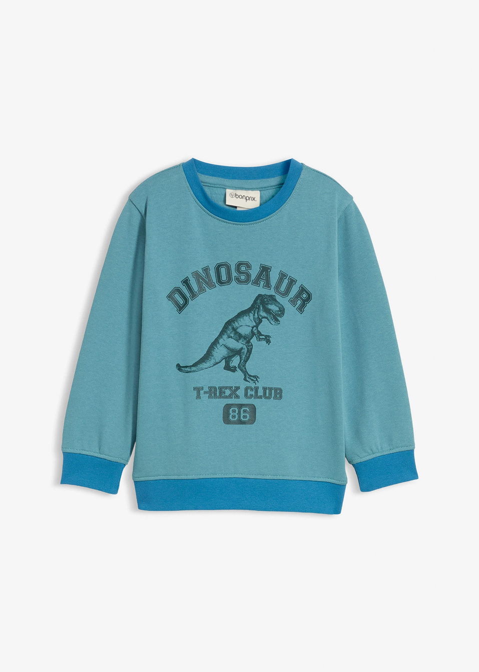 Φούτερ από μαλακό σύμμεικτο βαμβάκι-Τιρκουάζ σκούρο/Πετρόλ-bonprix