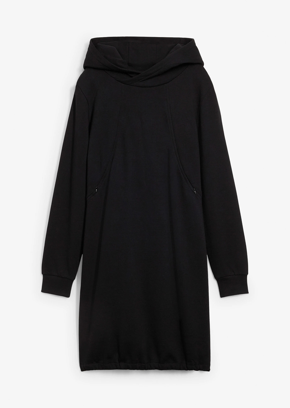 Φόρεμα εγκυμοσύνης και θηλασμού από βιολογικό βαμβάκι-Μαύρο-bonprix