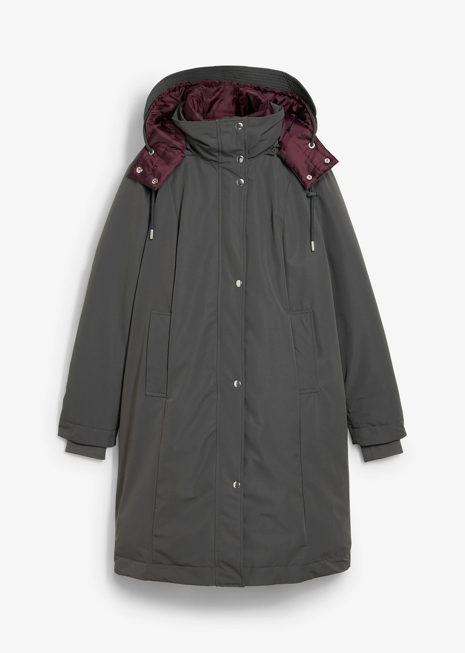 Υδατοαπωθητικό τζάκετ outdoor, look 2-σε-1-Ανθρακί-bonprix