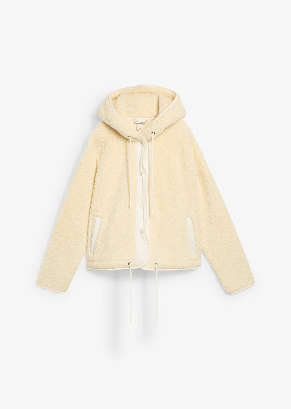 Яке от мъхест флийс teddy-Бежово-bonprix