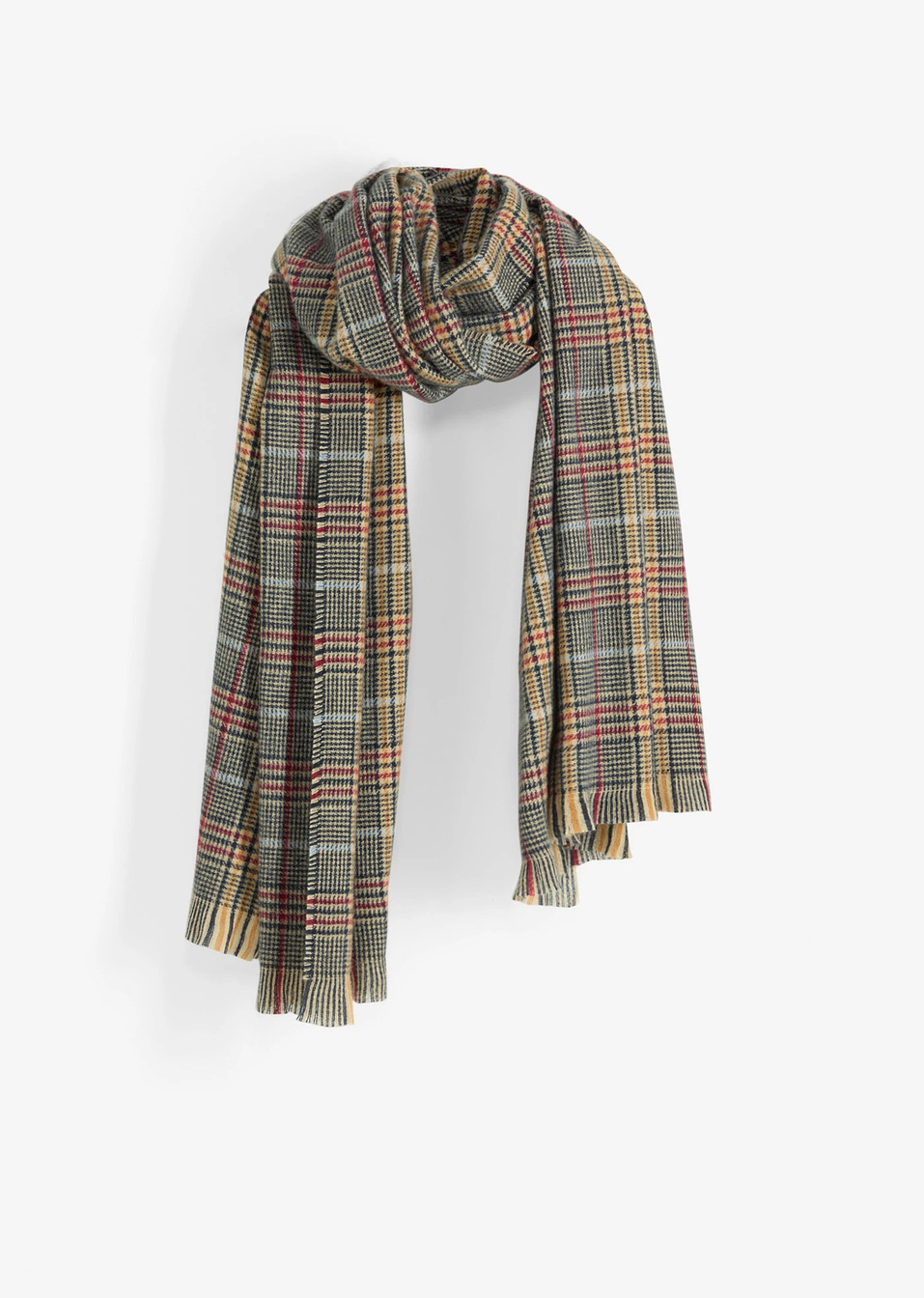 Κασκόλ-Καφέ καρό-bonprix