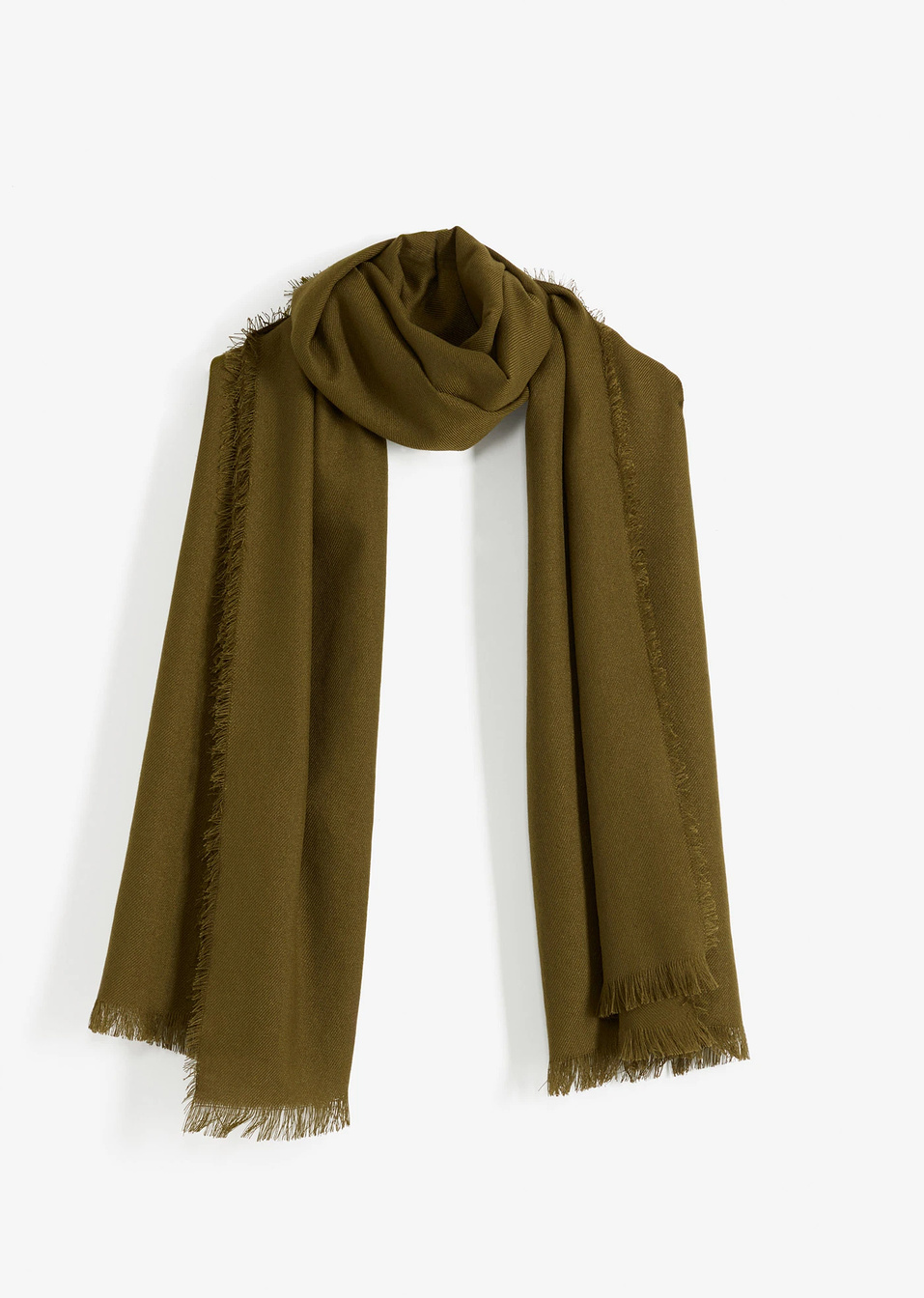 Κασκόλ-Πράσινο λαδί-bonprix