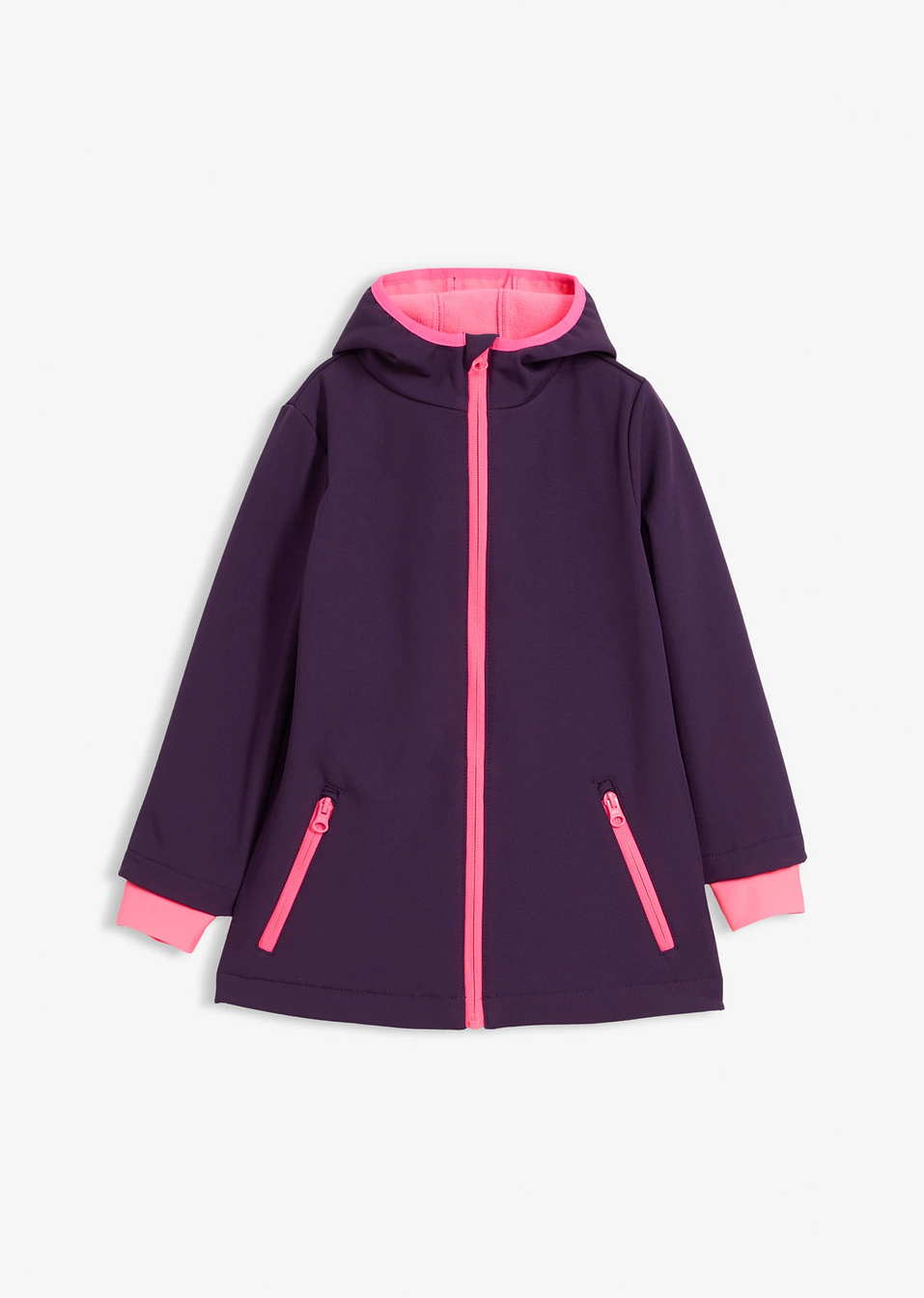 Αδιάβροχο ισοθερμικό softshell-Μωβ σκούρο/Φούξια φλούο-bonprix