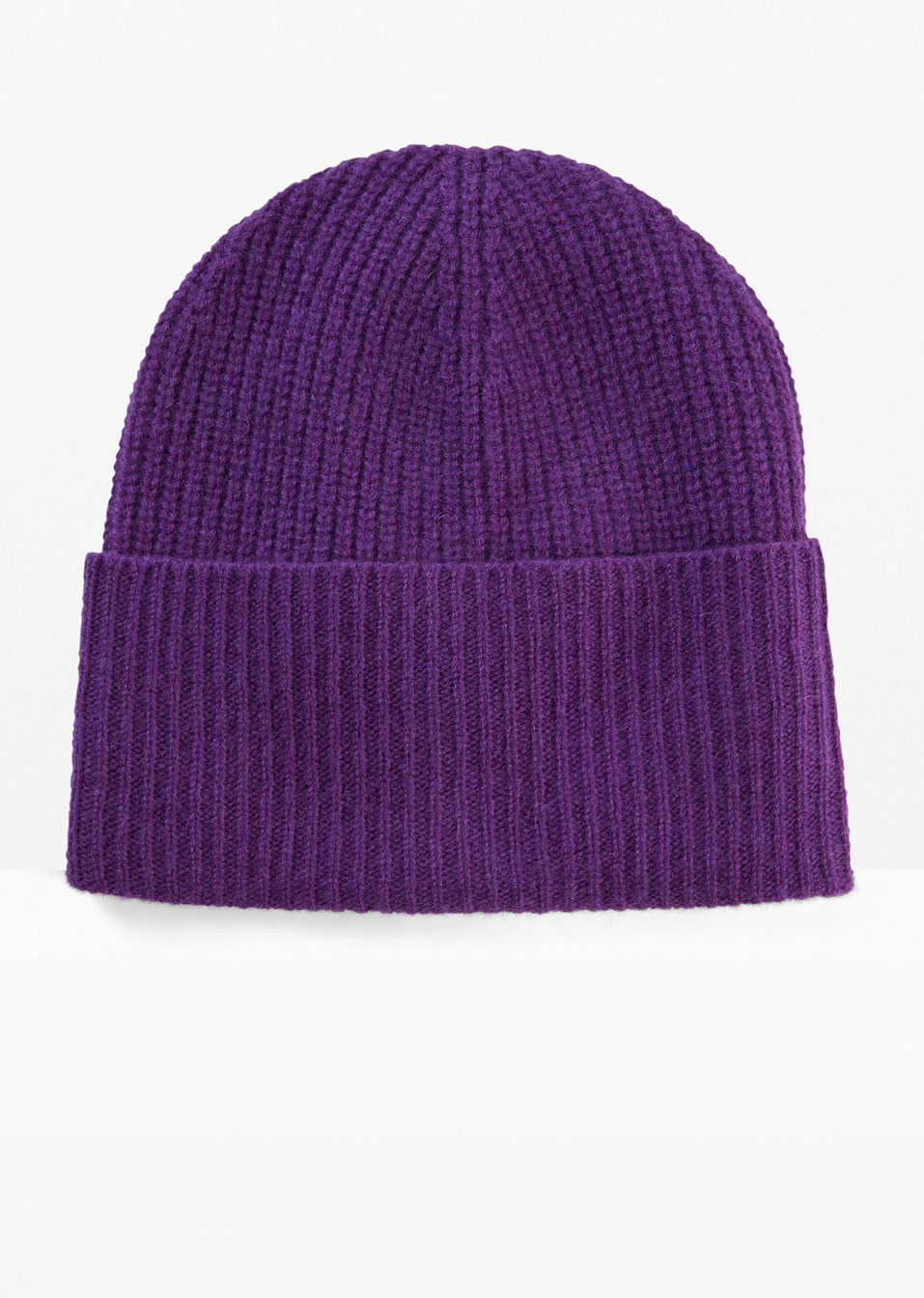 Πλεκτό σκουφάκι με Good Cashmere Standard®-Μωβ σκούρο-bonprix