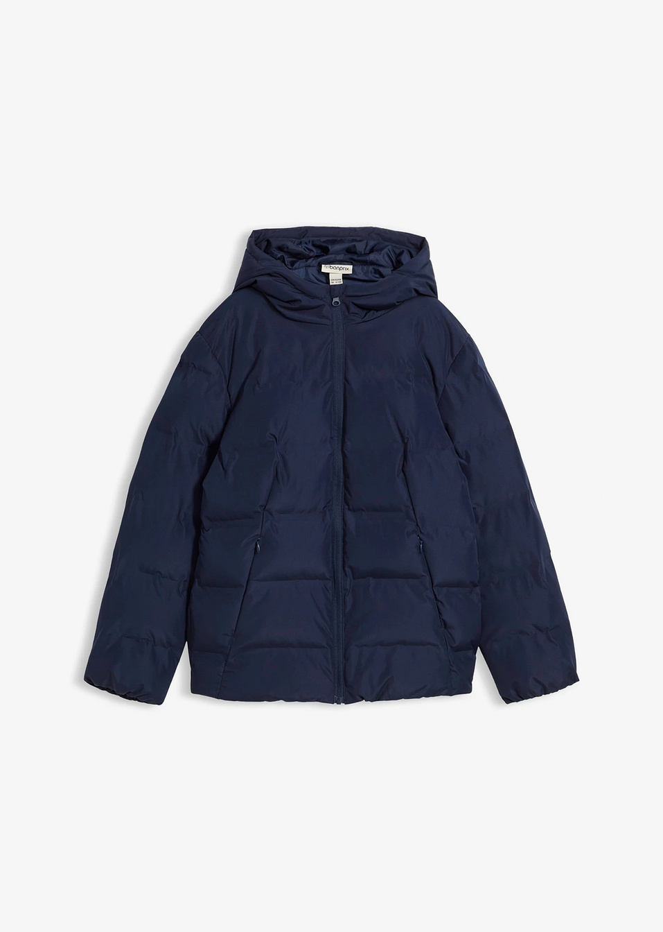 Καπιτονέ μπουφάν με κουκούλα-Μπλε σκούρο-bonprix