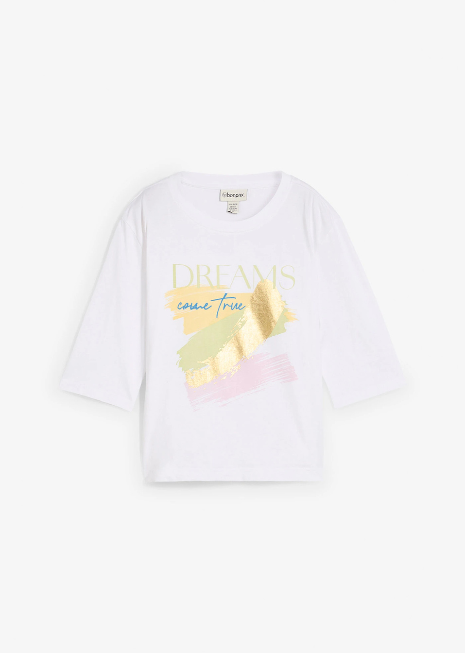 T-shirt από καθαρό βιολογικό βαμβάκι-Λευκό-bonprix