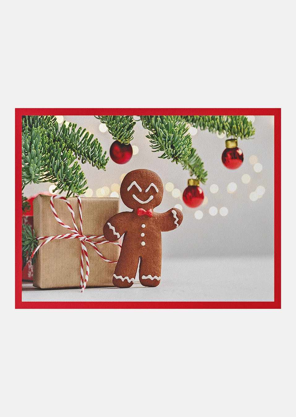 Πατάκι εισόδου με χριστουγεννιάτικο σχέδιο-Κόκκινο-bonprix