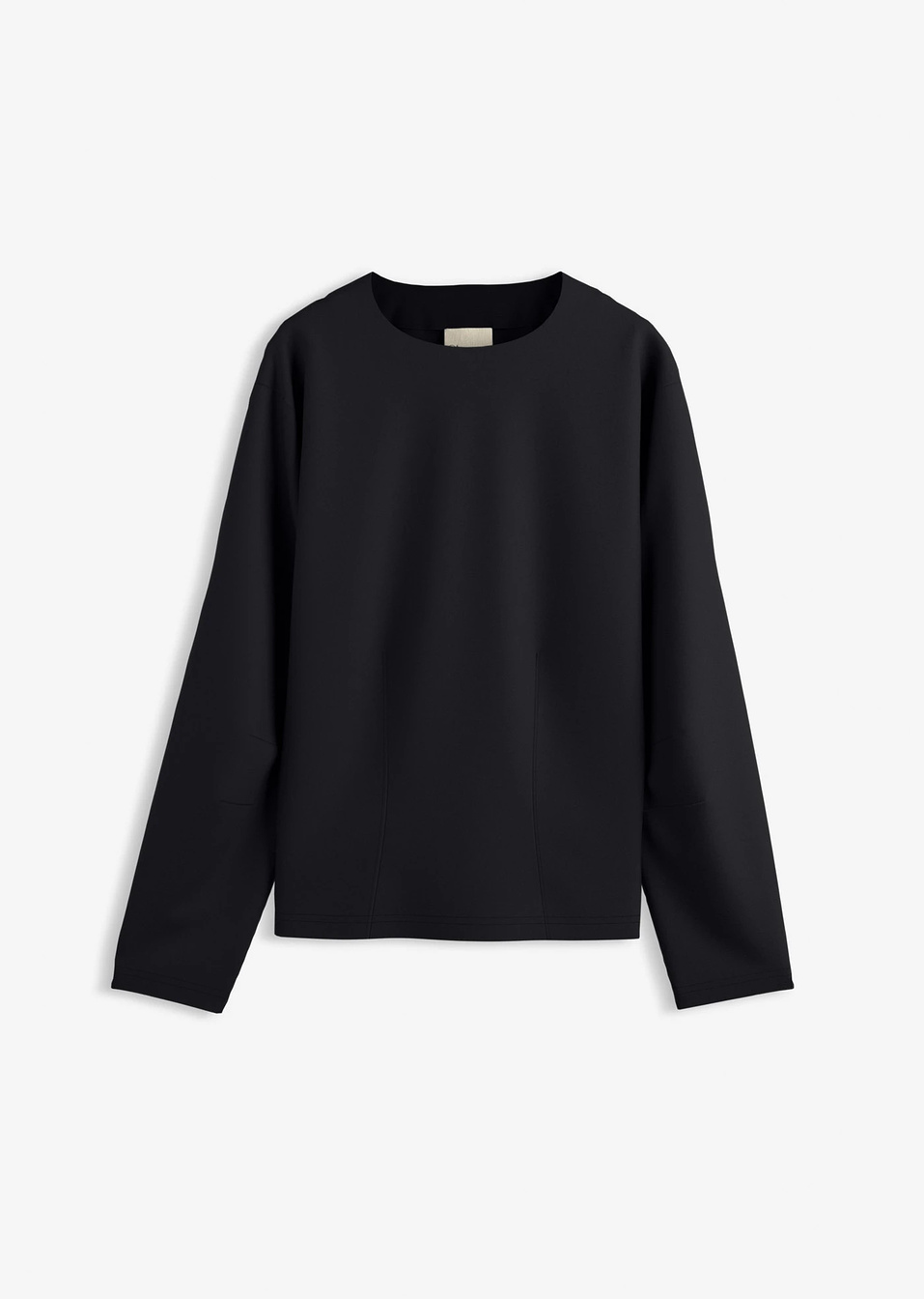 Μακρυμάνικη μπλοιύζα από punto di Roma-Μαύρο-bonprix