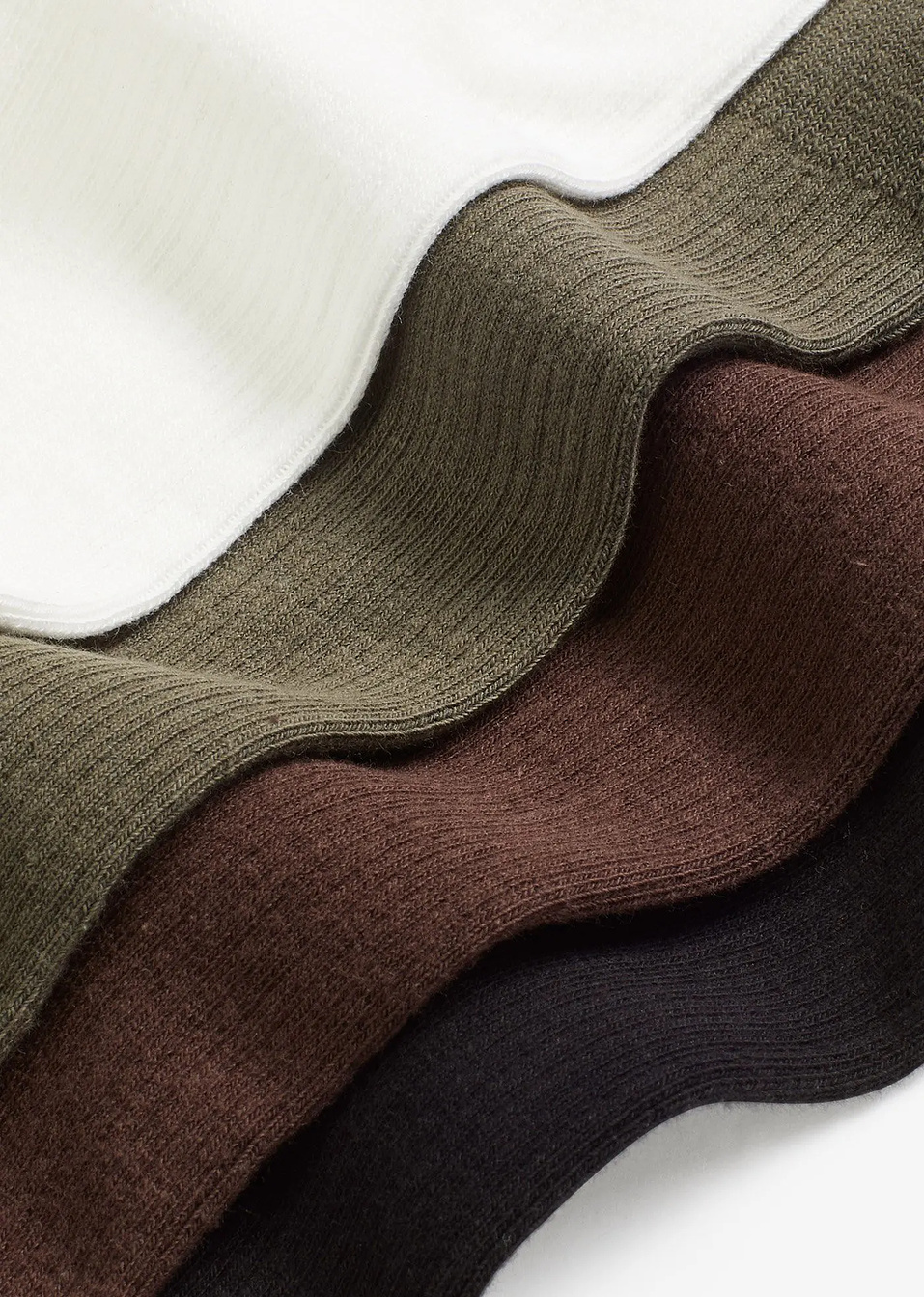 Κάλτσες ριμπ με βιολογικό βαμβάκι (συσκευασία 5 ζευγαριών)-bonprix