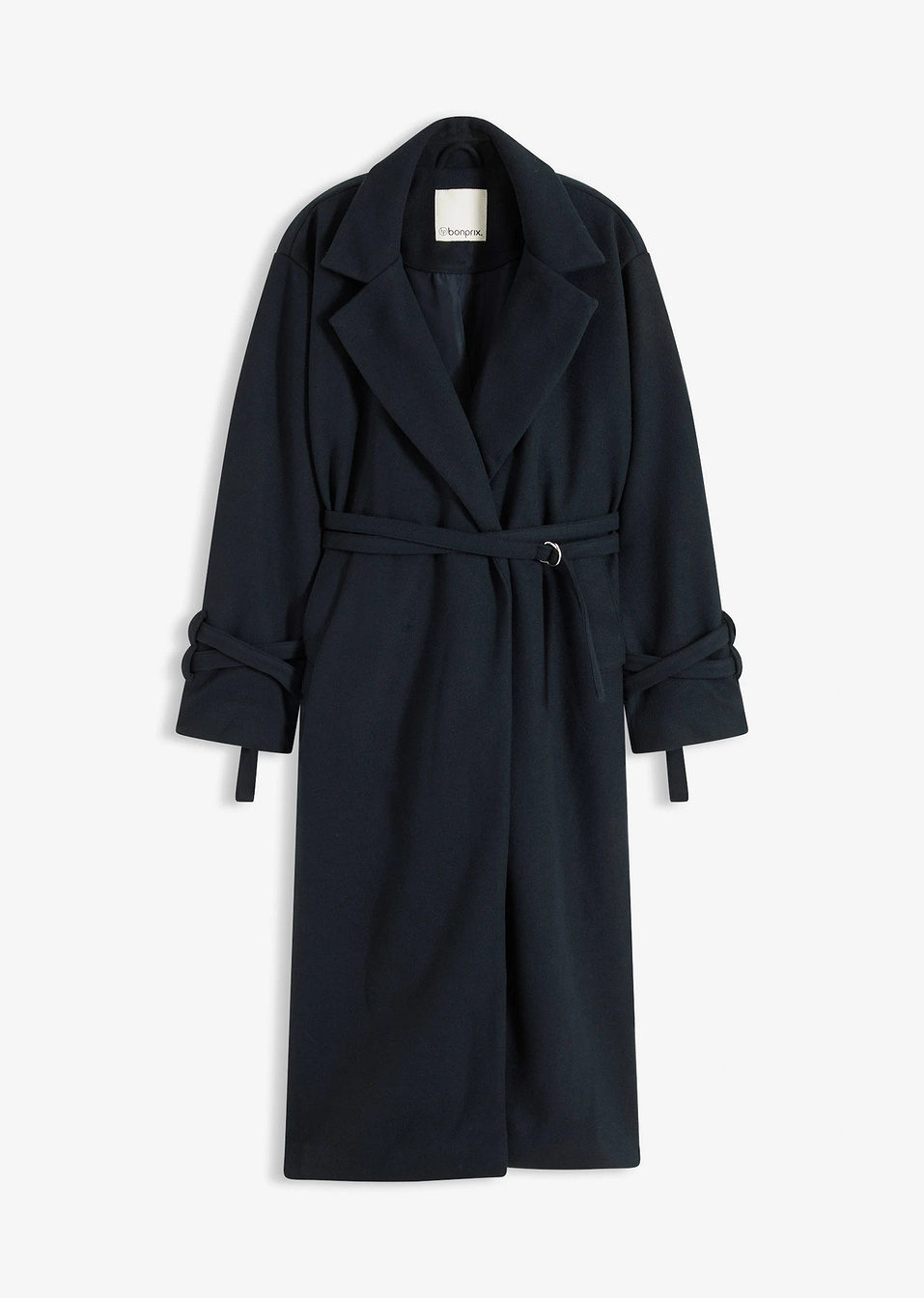 Παλτό από σύμμεικτη βισκόζη-Ανθρακί σκούρο-bonprix