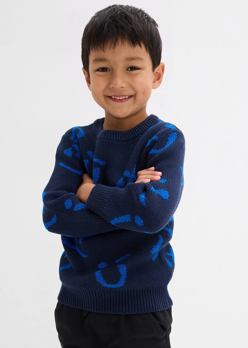 Πουλόβερ από καθαρό βαμβάκι-bonprix