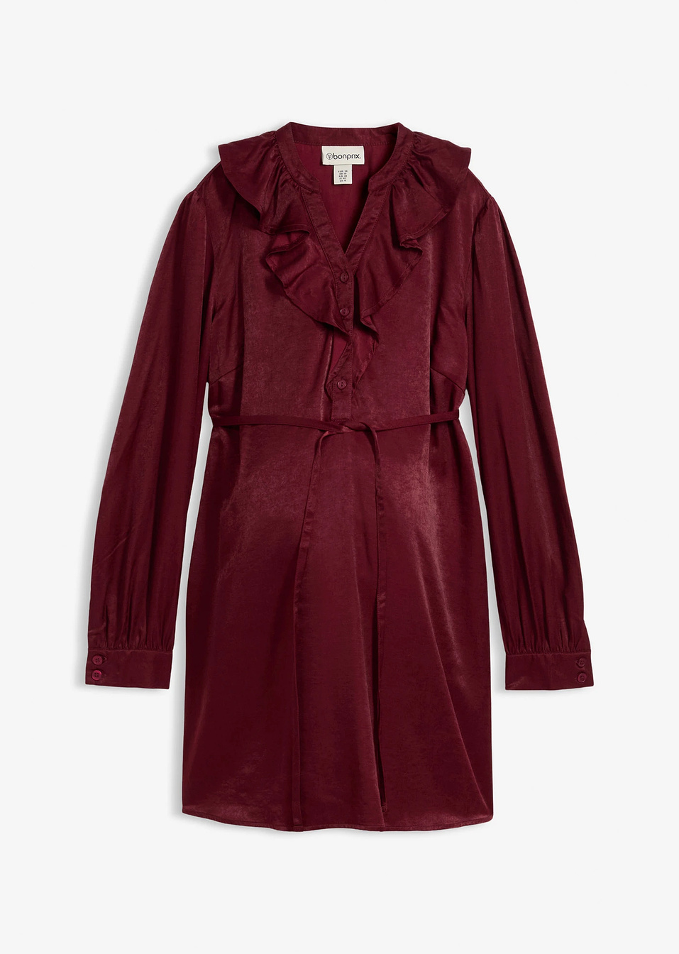 Туника за бременни от мек сатен-Горски плод тъмно-bonprix