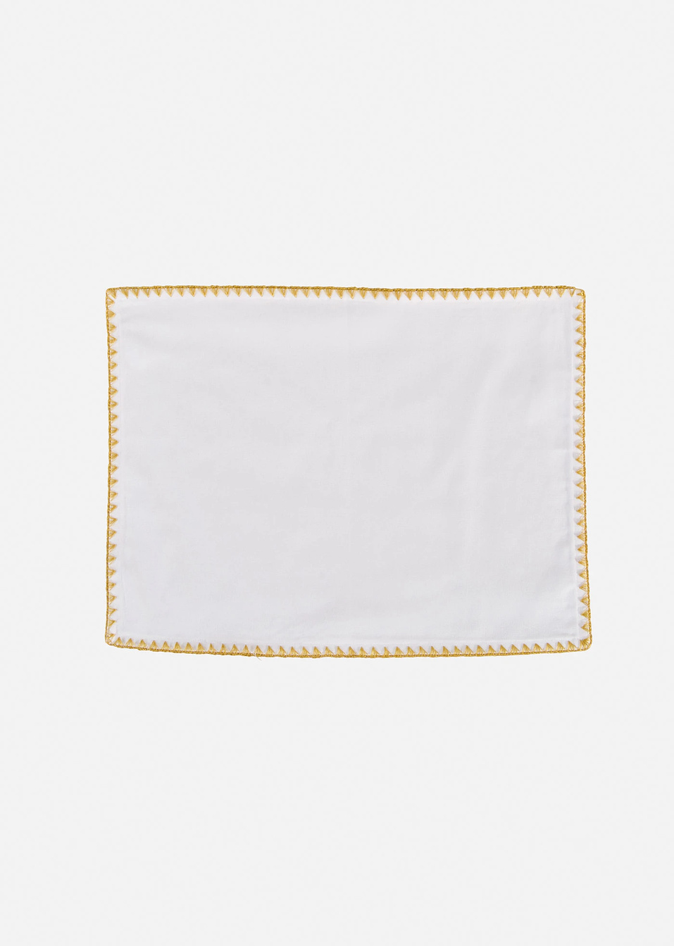 Σουπλά από βιολογικό βαμβάκι με γυαλιστερή μπορντούρα (συσκευασία των 2)-Λευκό κρεμ/Χρυσαφί-bonprix