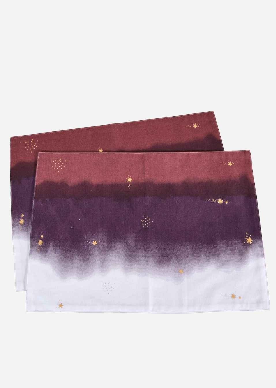 Σουπλά από βιολογικό βαμβάκι (συσκευασία των 2)-Δαμασκηνί/Καφεκόκκινο/Κίτρινο σκούρο-bonprix