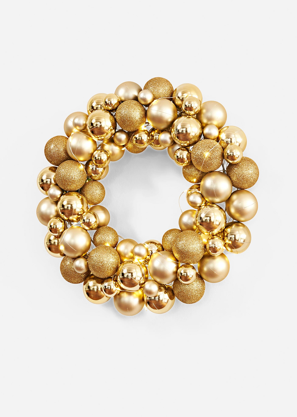 Декорация с LED венец с топки-Златисто-bonprix
