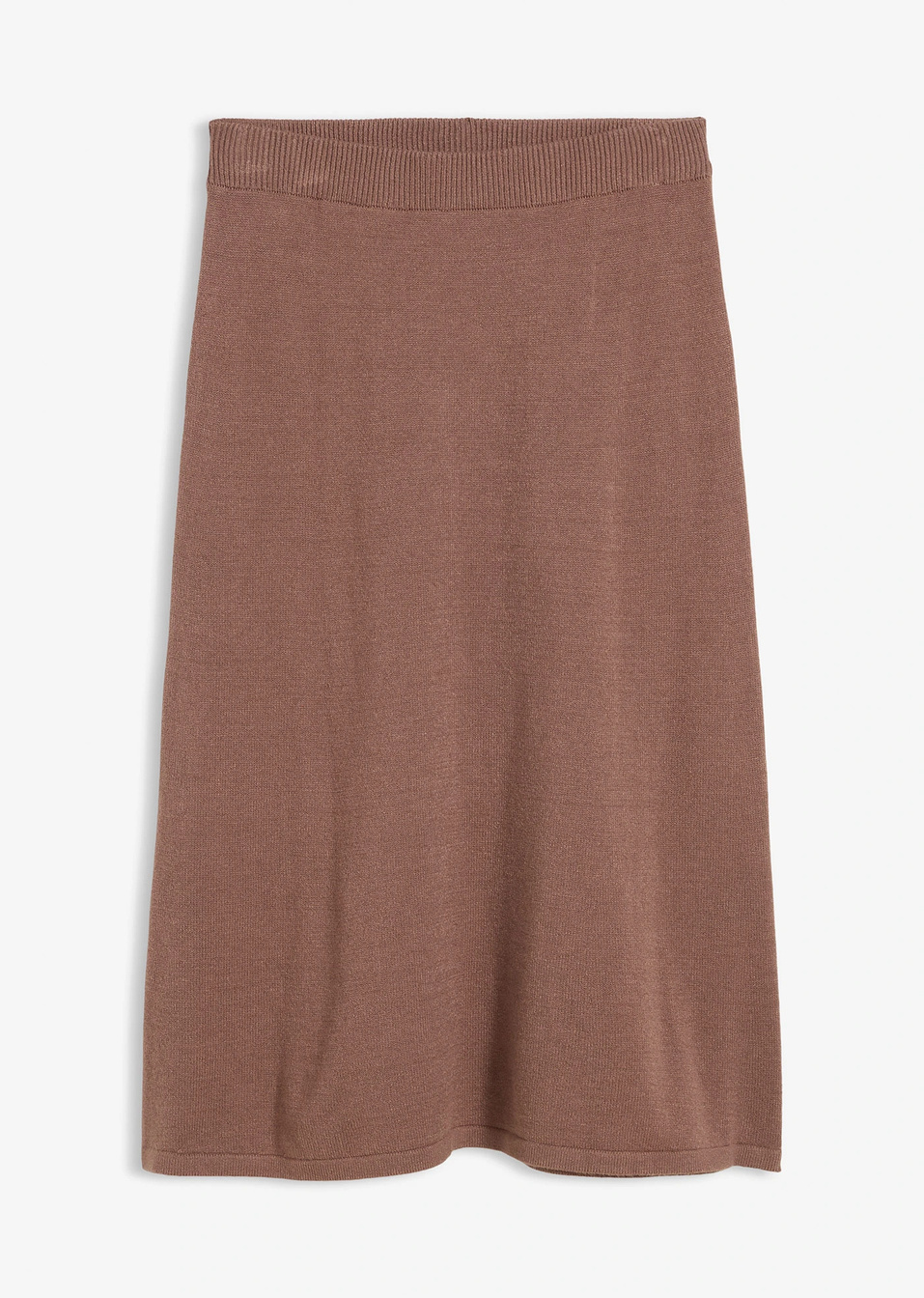 Πλεκτή φούστα-Καφέ-bonprix