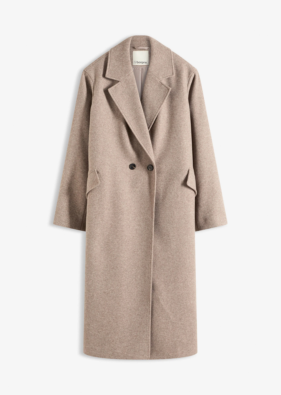 Παλτό-Καφετί μελανζέ-bonprix