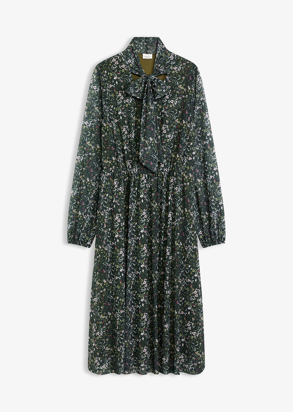 Φόρεμα ζέρσεϊ-Πράσινο-bonprix