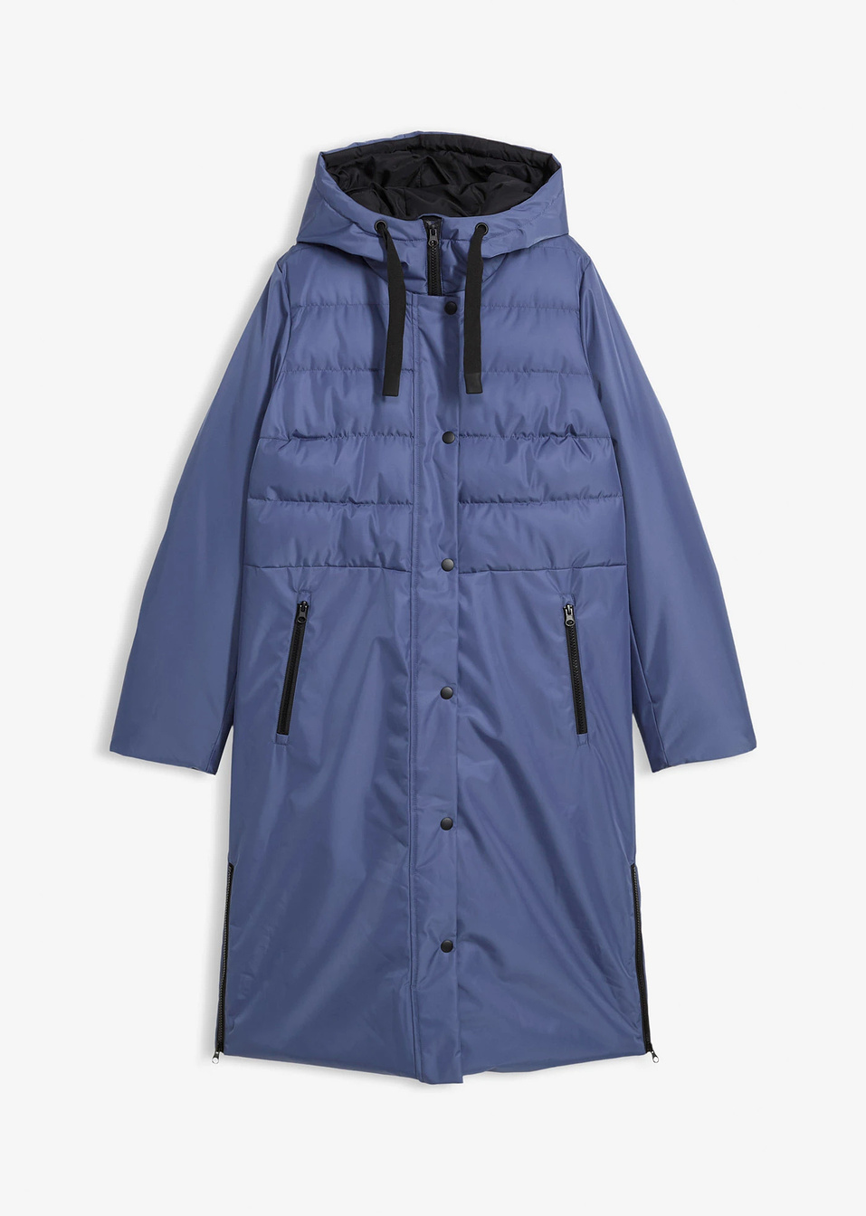 Μακρύ καπιτονέ μπουφάν-Λουλακί-bonprix