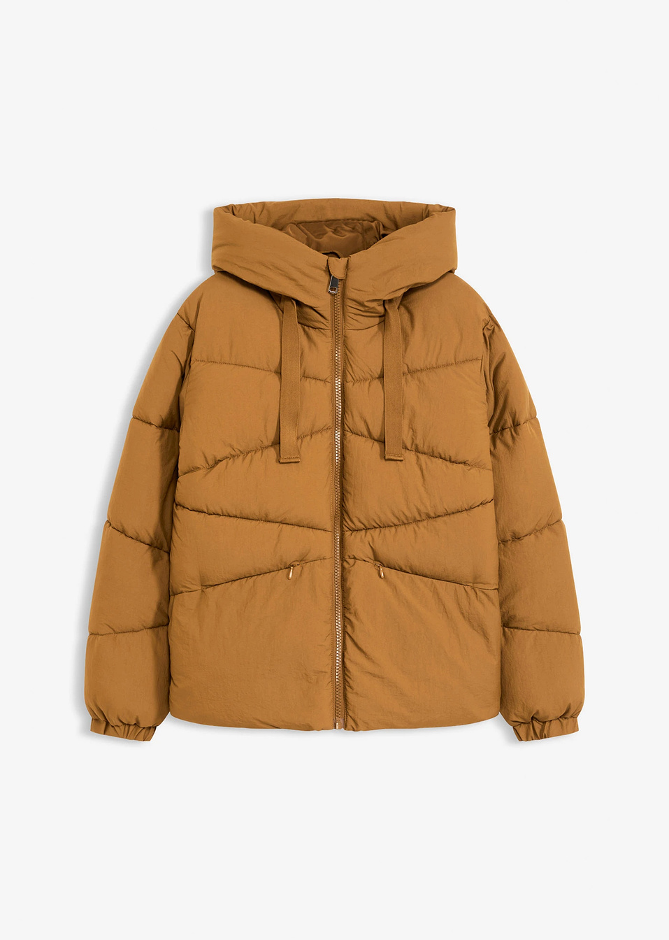 Υδατοαπωθητικό καπιτονέ μπουφάν-Καφέ του κονιάκ-bonprix