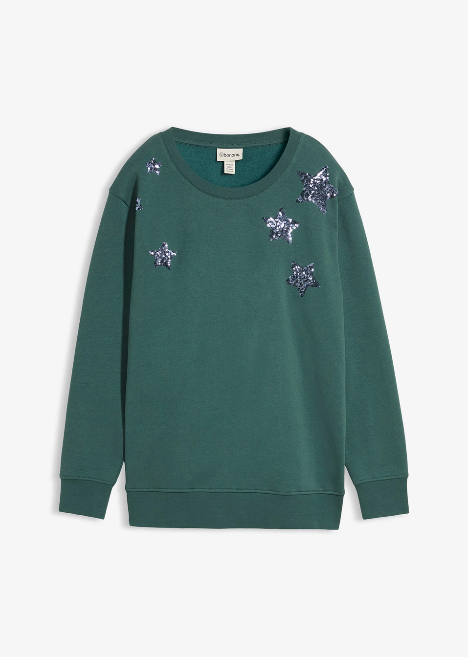 Φούτερ από σύμμεικτο βαμβάκι-Πράσινο του οπάλιου σβησμένο-bonprix