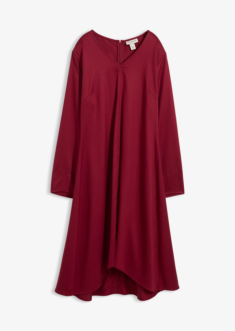 Φόρεμα twill από χυτό lyocell-Κόκκινο-bonprix