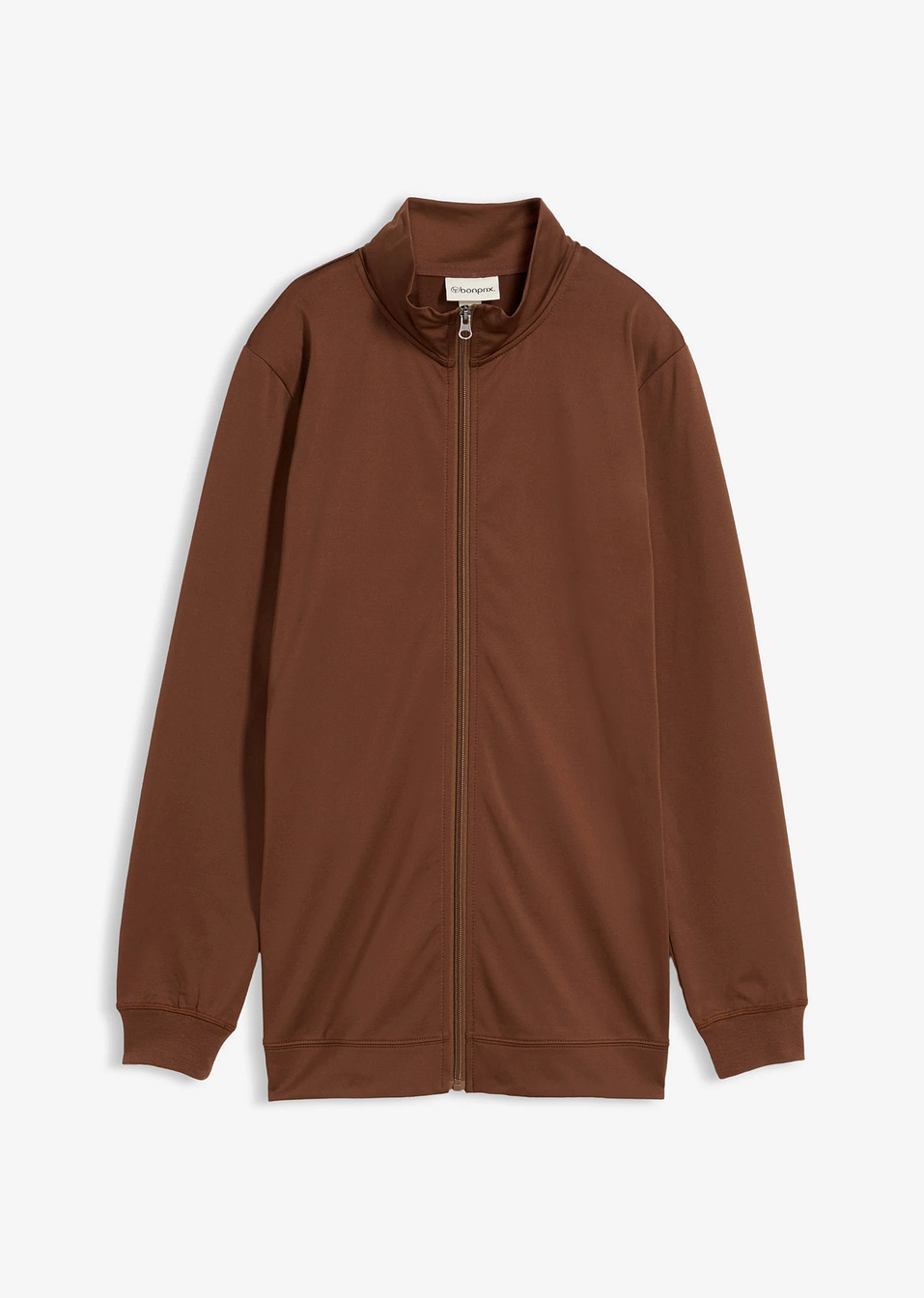 Ισοθερμικό φούτερ με φερμουάρ-Καφέ ανοιχτό-bonprix