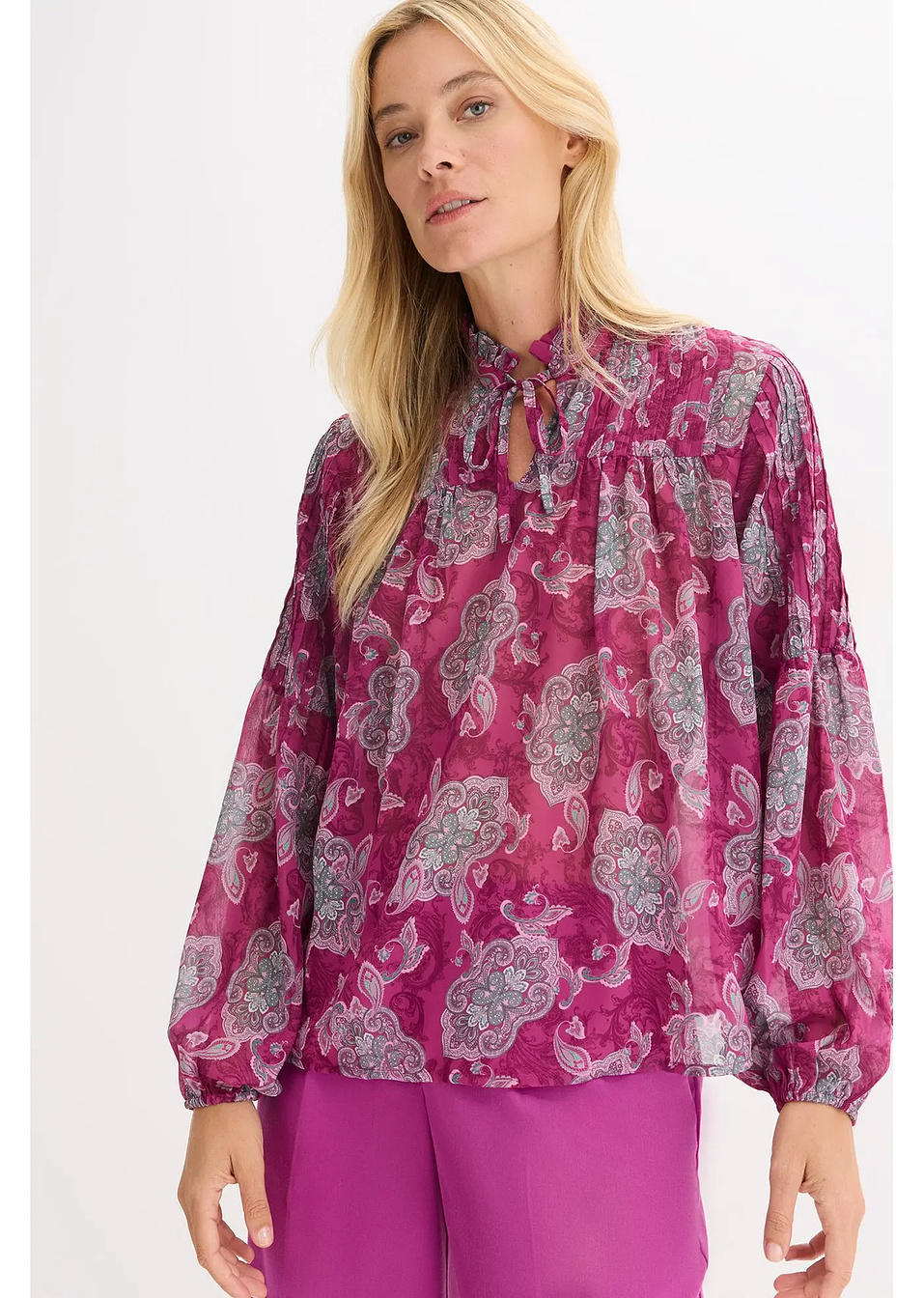 Τουνίκ από σιφόν με μοτίβο paisley-bonprix