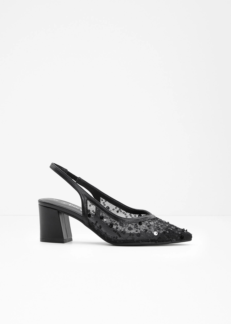 Γόβες slingback-Μαύρο-bonprix