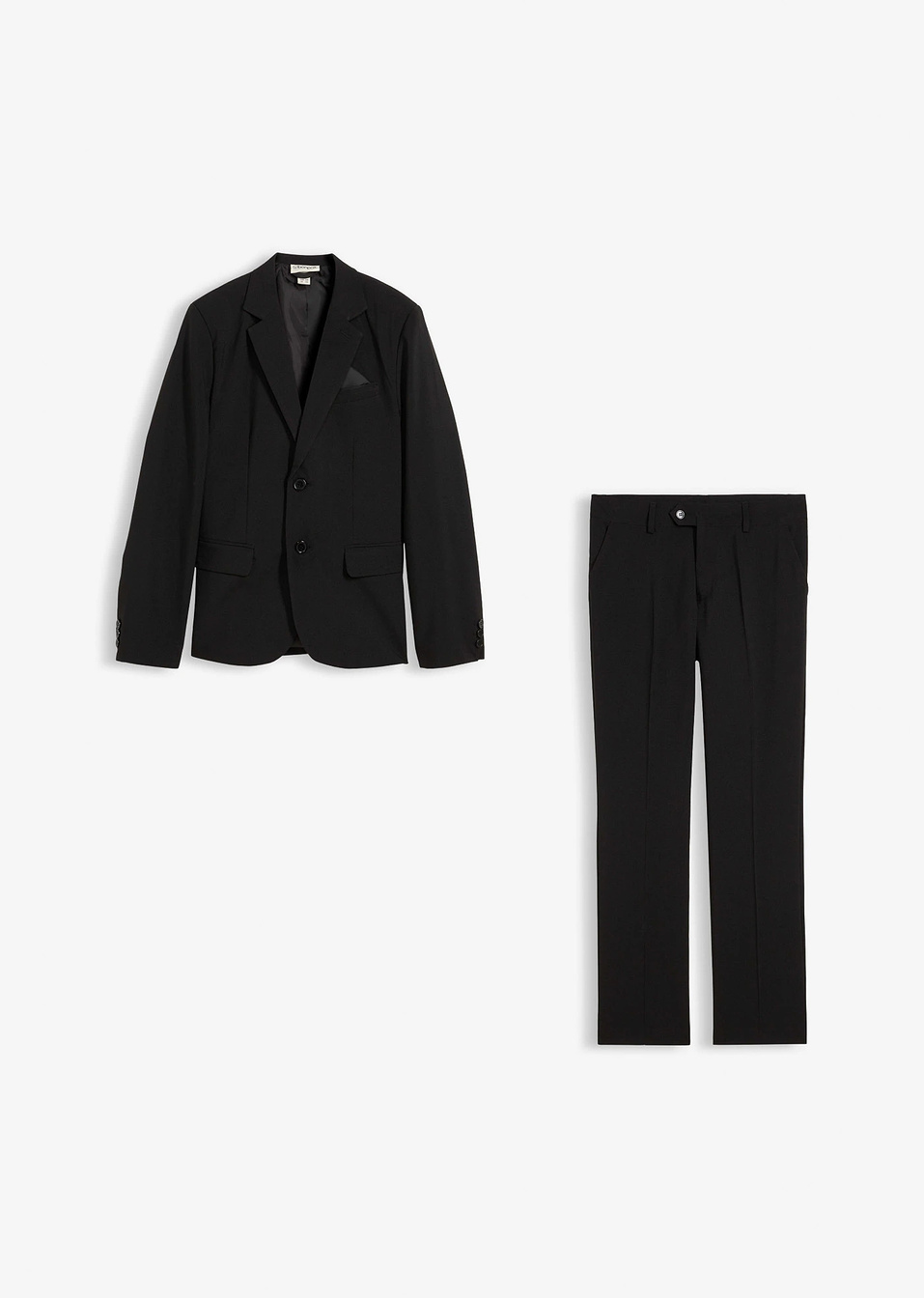 Κοστούμι (2 τεμ.) regular fit-Μαύρο-bonprix