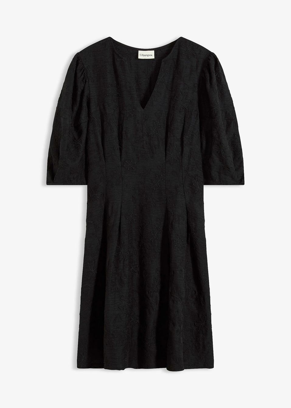 Μίνι φόρεμα-Μαύρο-bonprix