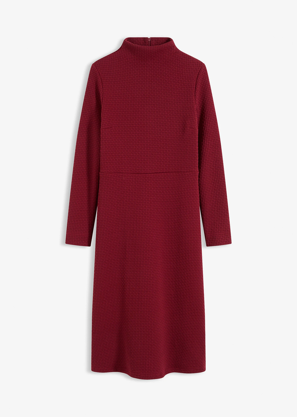 Εβαζέ φόρεμα midi-Κόκκινο ρουμπινί-bonprix